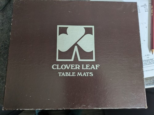 Vintage clover leaf table mats - vintage,