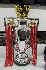 Premier League 77cm Full Size Football Trophy Treble Cup Great Collection Resin