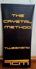 RARE The Crystal Method "TWEEKEND" Vinyl Promotional Banner (18" x 41")