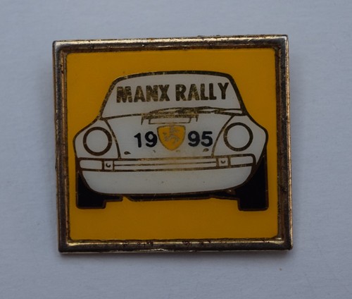 Manx rally lapel pin - lapel, badge