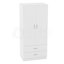 Vida designs Wardrobes with Hanging Rail Shelf Storage Closet Bedroom Furniture