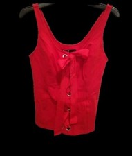 Ladies Red Lace Up Top (Like Bodice) By VERY size 10 BNWT Very Flattering Sexy