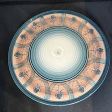 Rare Vintage Jersey Pottery Large Cake Plate Stand Serving Platter  11.25"