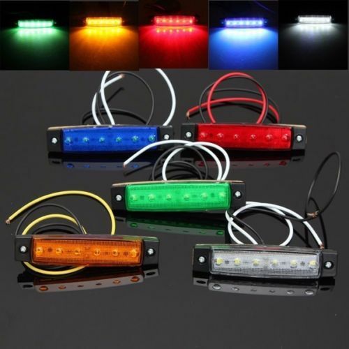 Pcs 12v 6led indicator side - pcs,