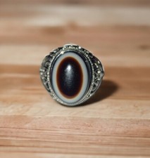 Handmade Banded Agate Ring