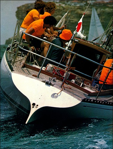 1980 vintage print yacht - 1980,