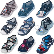 Boys canvas shoes slippers casual trainers sandals baby toddler 4 5 6 7 8 9 11UK