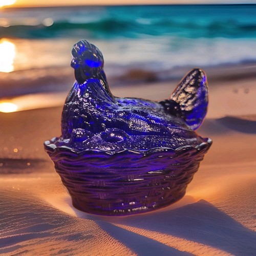 Hen nest cobalt blue - cobalt,