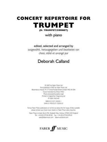 Concert repertoire for trumpet - concert,