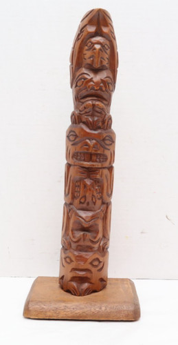 Vintage large totem pole - vintage,