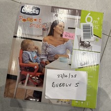 Chicco Pocket Snack Children's Booster Seat, Dark Grey | 6m-3y (15 kg), Portable