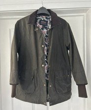 Barbour wax jacket olive size