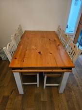 Mexican Pine Dining Room Table and 6 chairs
