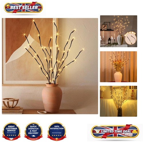 Warm white brown twig - white, lights