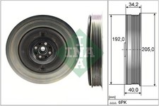 BELT PULLEY, CRANKSHAFT INA