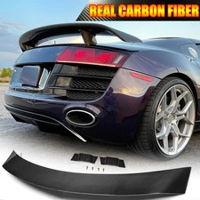Fit for Audi R8 GT V8 V10 2008-2015 Rear Trunk Spoiler Lip Lid Wing Real Carbon