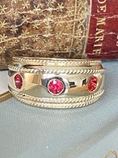Gents 9ct Gold & 3 Stone