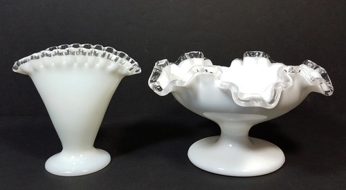 Vtg fenton silver - fenton, bowl