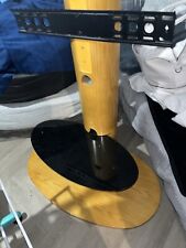 Industrial Floor TV Stand for 32-65 inch Large TV Mount w/ Wooden Base Hold 40kg