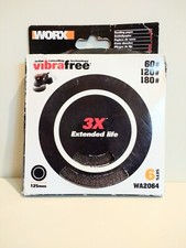 Worx Sanding Sheet for Vibrafree Random Orbital Sander, 125 mm x6 sets