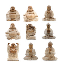 Whitewash Buddha Statue