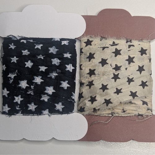 Sari silk ribbon - polka, dot