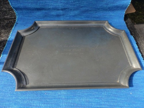 Pewter tray john somers minas - john,