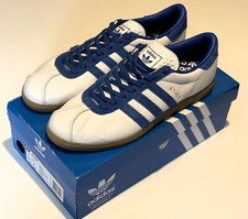 adidas Originals 2017 BLUE & WHITE ATHEN TRAINERS UK9 Boxed Hardly Worn