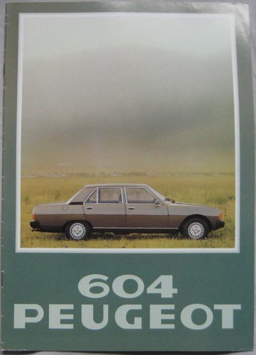 1978 peugeot 604 brochure - peugeot,