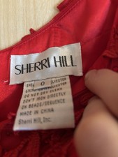 Red Sherri Hill dress 