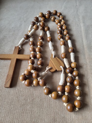 Large wooden rosary wall - rosary,