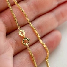 9ct Yellow Gold Diamond Cut Belcher Necklace Chain 16"/18"/20"/22"/24" Jewellery