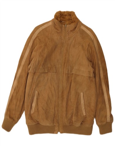 Vintage mens shearling jacket - mens,