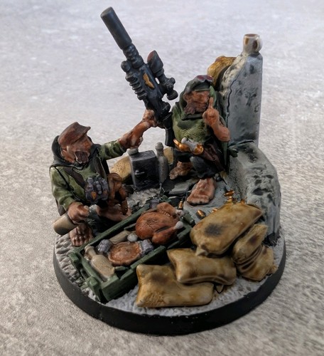 Provisionally prepared diorama - prepared,