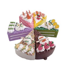 _6pcs Artificial Mini Cake PU