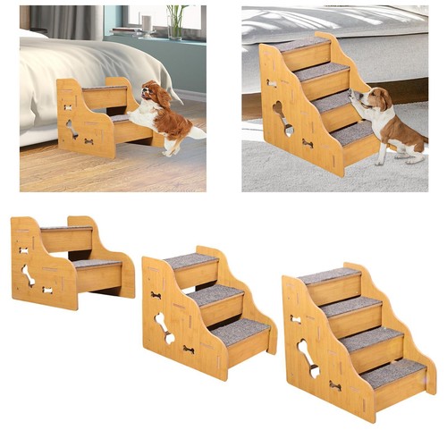 Wooden pet stairs non slip - slip, dog