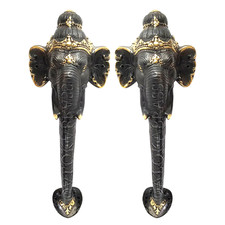 2 large elephant DOOR handle