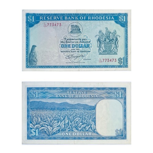 Rhodesia dollar banknote - dollar, 1979