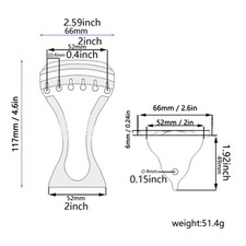 6 String Guitar Tailpiece