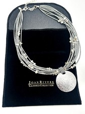 Signed Joan Rivers Silver Tone
