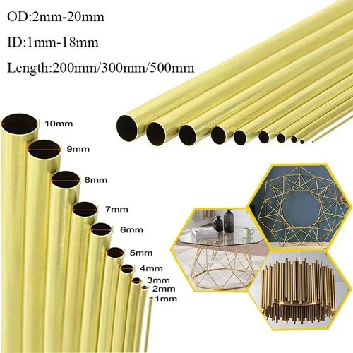 Brass round tube - round, wall