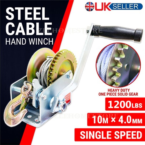 1200lbs manual hand winch boat - manual,