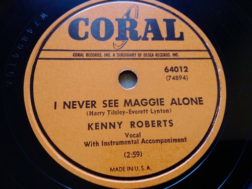 Kenny roberts 78rpm single - roberts,