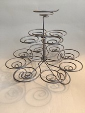 Metal Wire 13 Bakers Dozen Cup Cake Holder Display Kitchen Afternoon Tea 