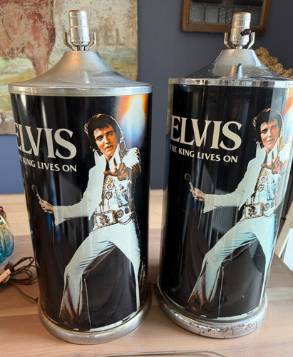 Pair elvis lamp on - pair, 'lamp"
