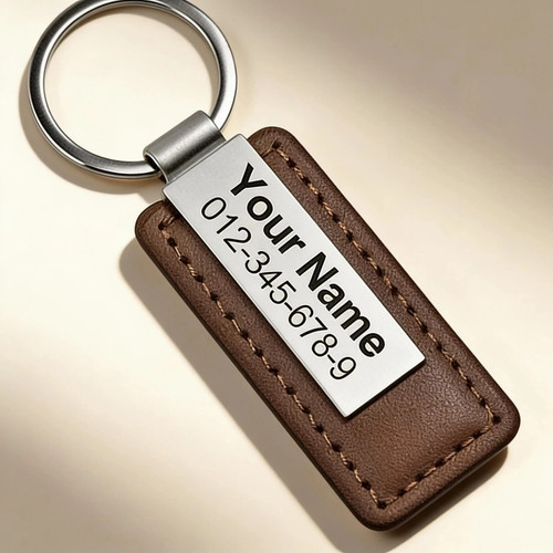 Personalised keychain for men - keychain,