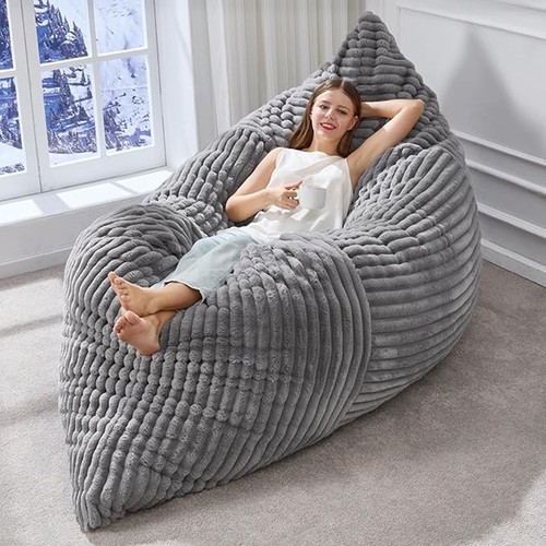 Jumbo cord beanbag chair large - cord,