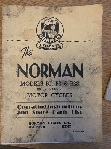 Norman b1s b2s motor cycle - b1s, ts