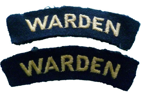 Ww2 air raid - warden, cloth