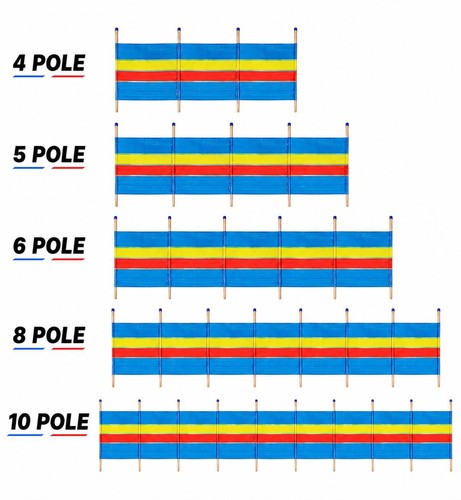 Pole beach windbreak - 4–10,